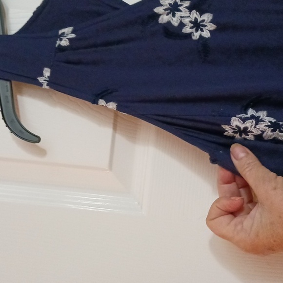 Sadie & Sage, Swing Dress Blue White Sz S - Picture 3 of 14